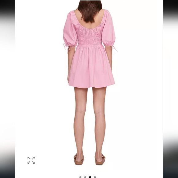 STAUD Faye Puff Sleeve Mini Dress Size XL - Picture 9 of 10